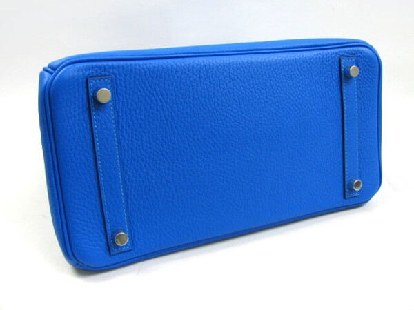 エルメス バーキン30(トリヨンクレマンス/ブルーイドラ/シルバー金具)